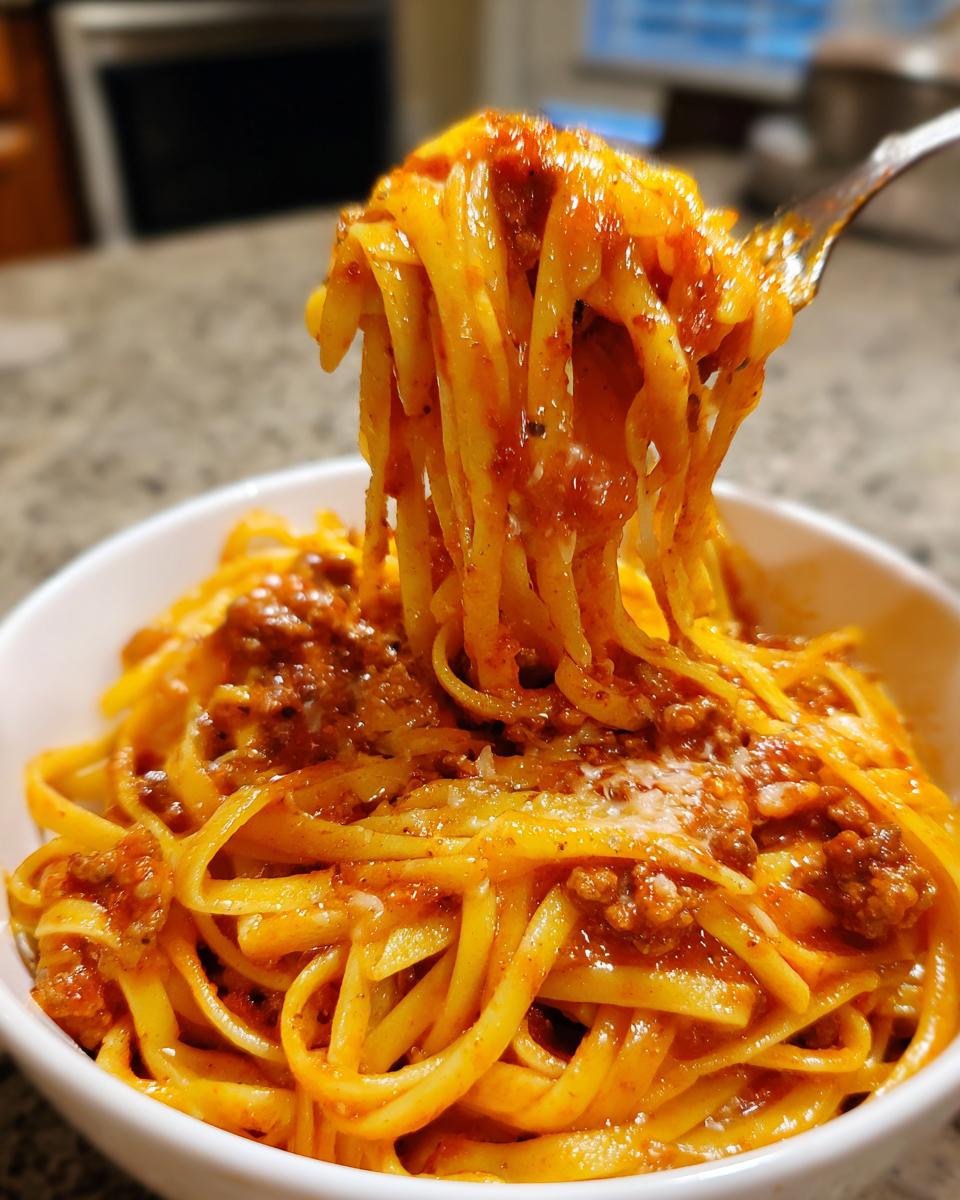 Creamy Velveeta Linguine with Italian Beef Marinara - detail 2