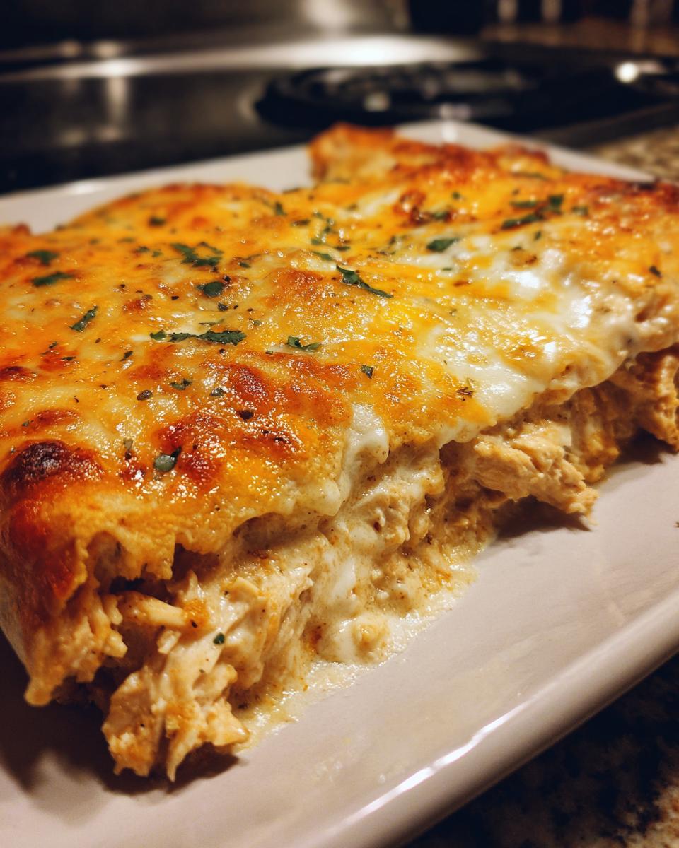 Creamy White Chicken Enchiladas - detail 1
