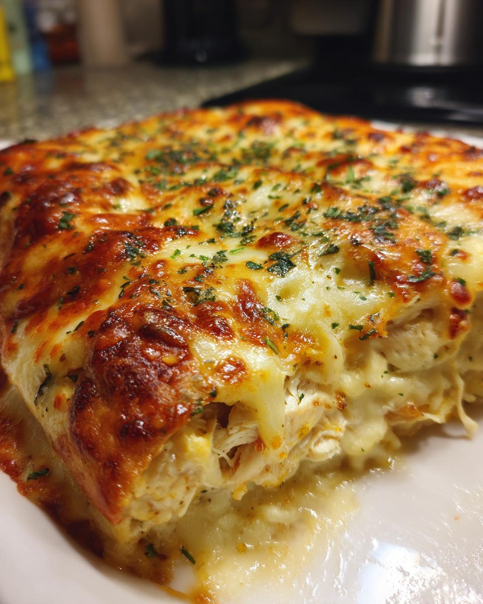 Creamy White Chicken Enchiladas - detail 2