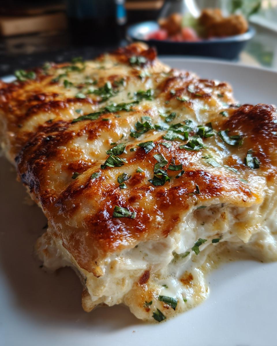 Creamy White Chicken Enchiladas - detail 4
