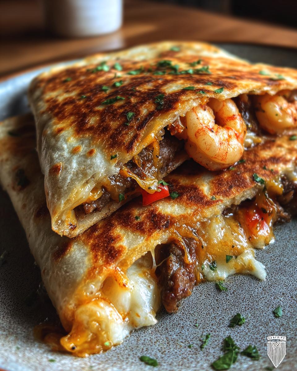 Creole Steak and Shrimp Quesadillas - detail 3