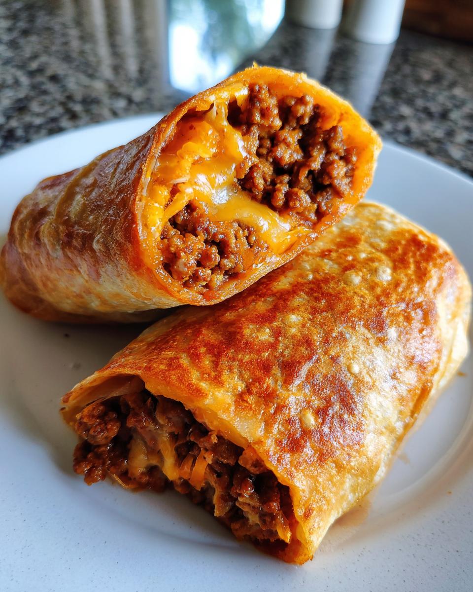 Crispy Beef & Cheese Chimichangas - detail 1