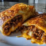 Crispy Beef & Cheese Chimichangas