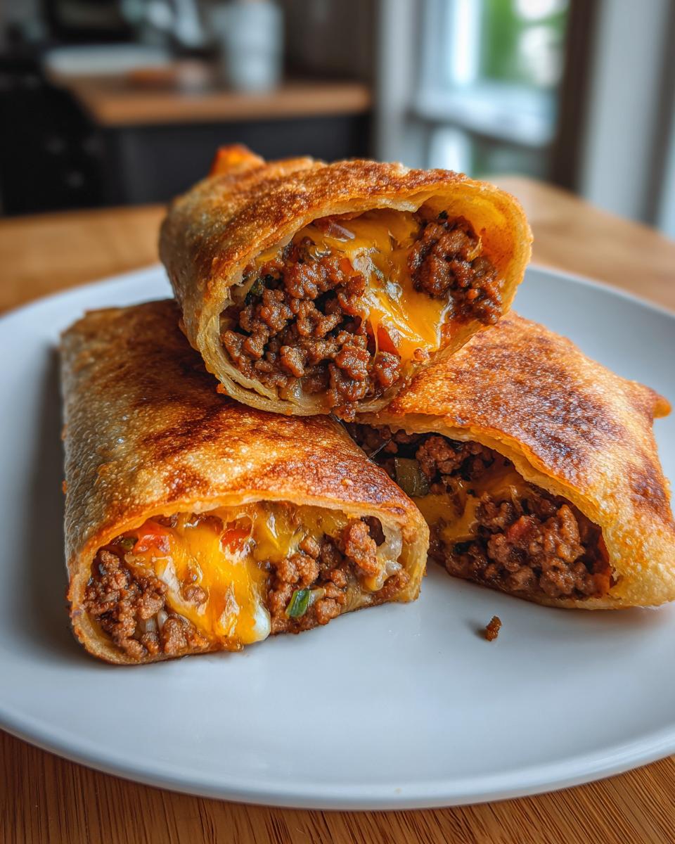 Crispy Beef & Cheese Chimichangas - detail 2
