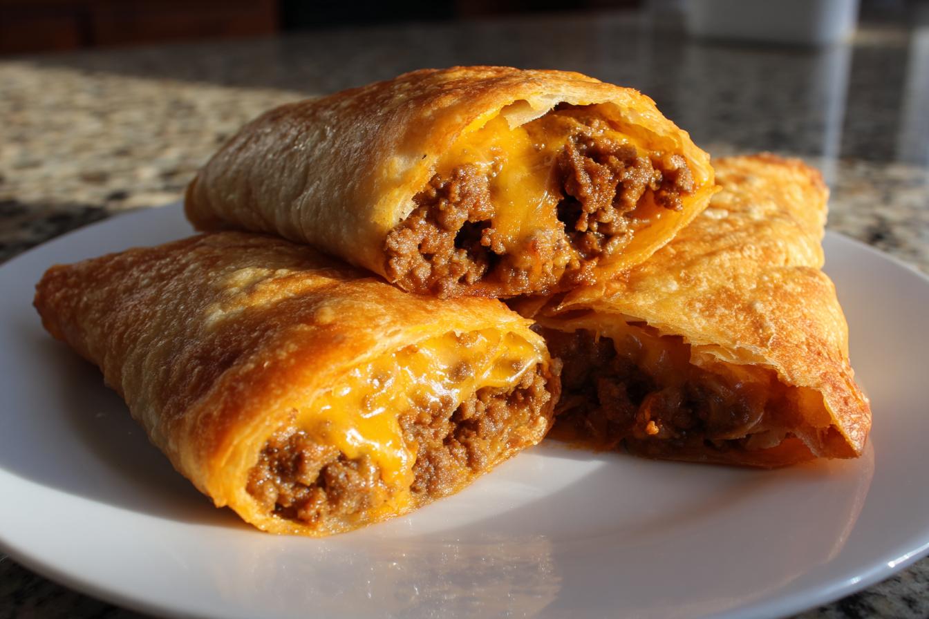 Crispy Beef & Cheese Chimichangas - detail 2