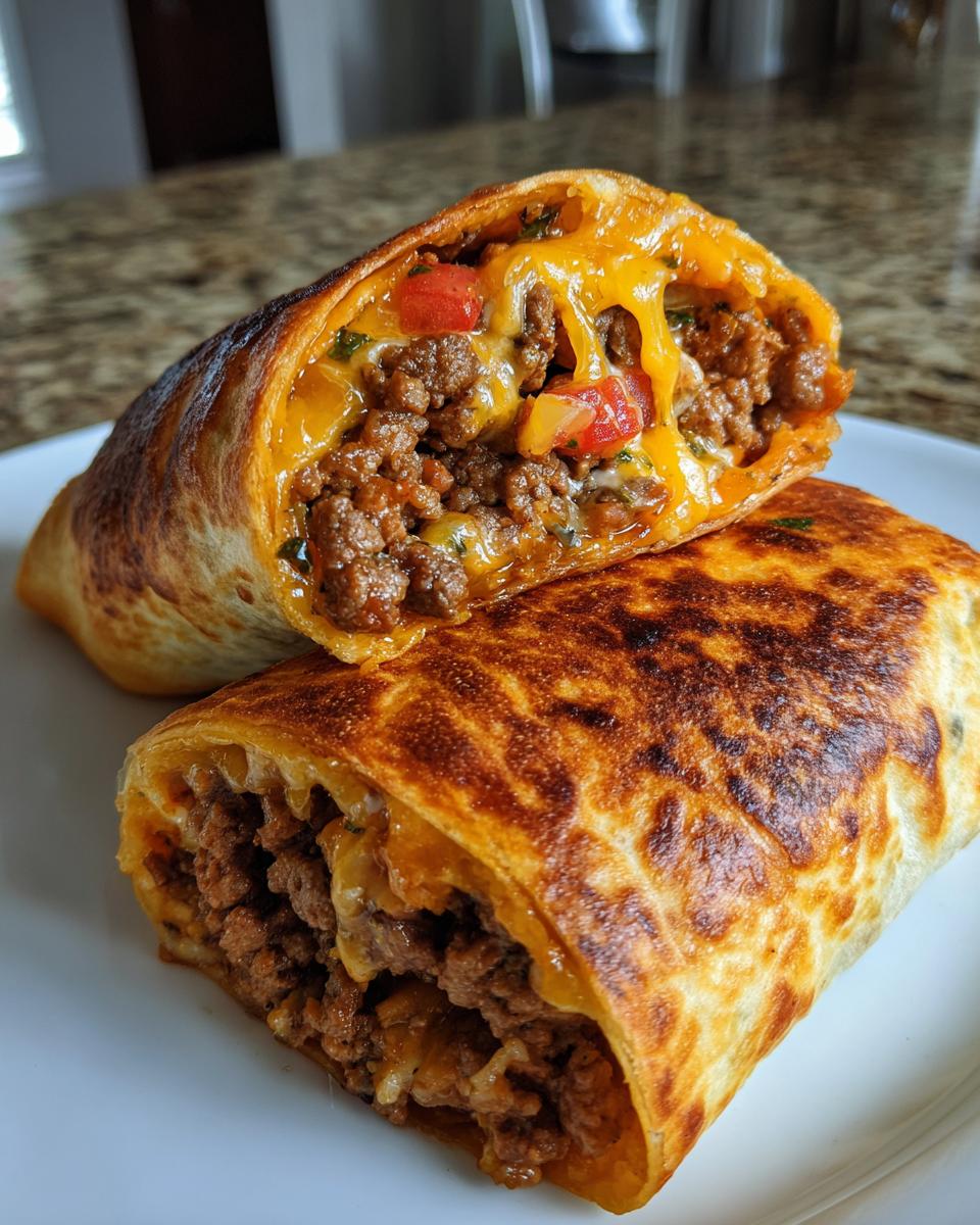 Crispy Beef & Cheese Chimichangas - detail 3
