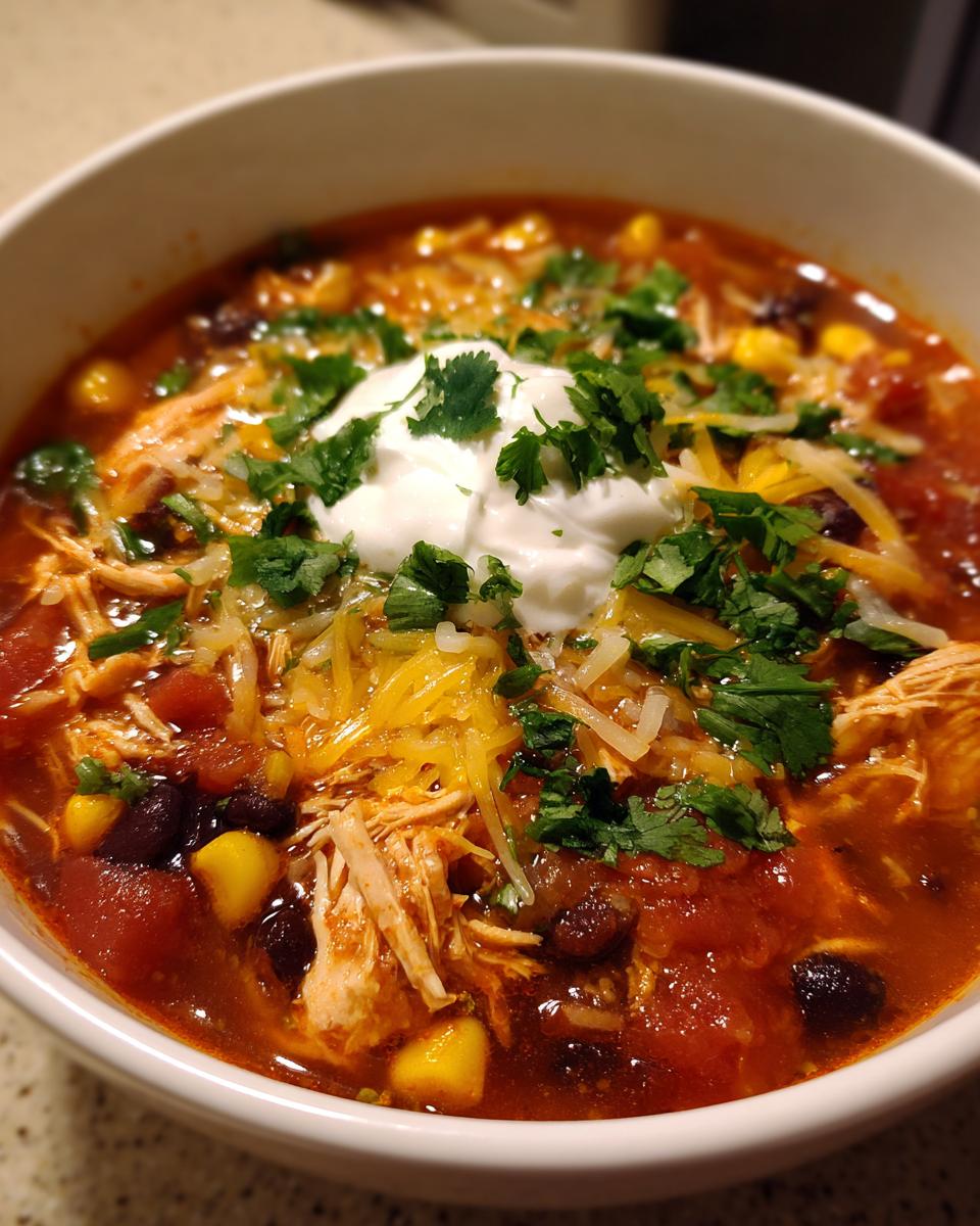 Crockpot Chicken Tortilla Soup - detail 1