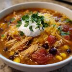 Crockpot Chicken Tortilla Soup