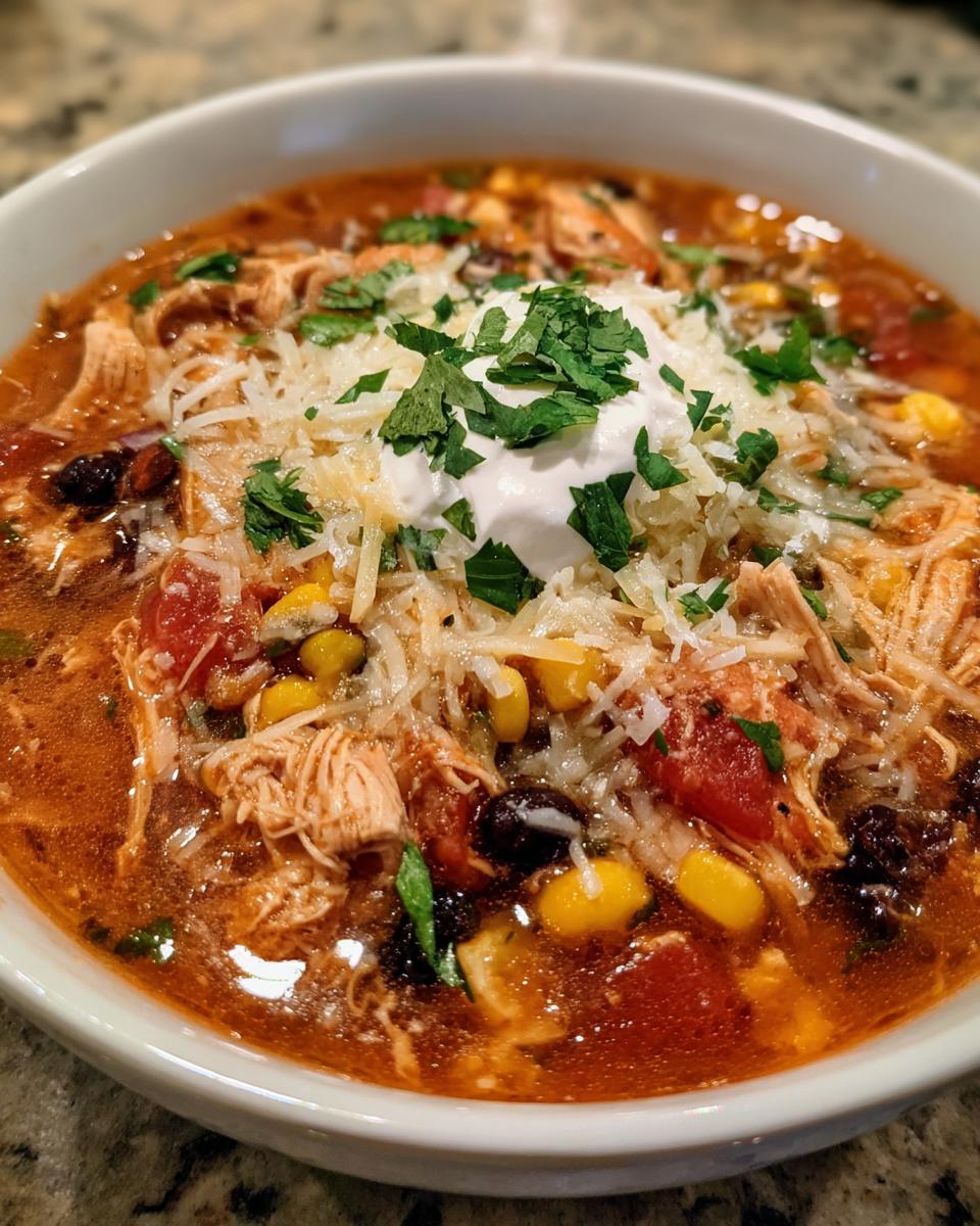Crockpot Chicken Tortilla Soup - detail 2