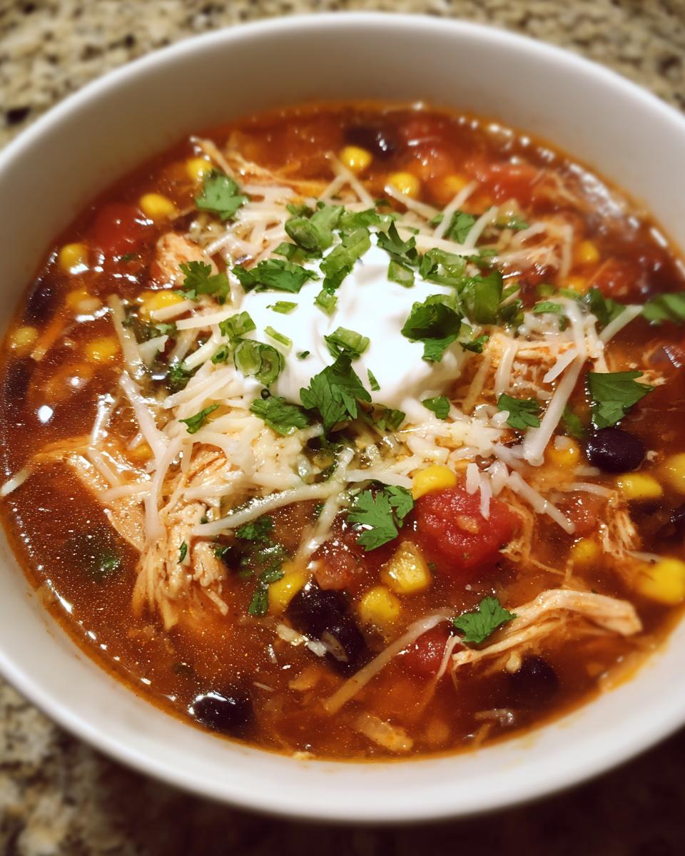 Crockpot Chicken Tortilla Soup - detail 3