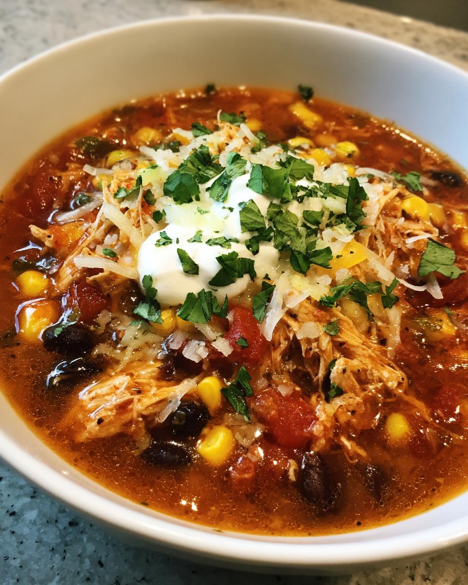 Crockpot Chicken Tortilla Soup - detail 4