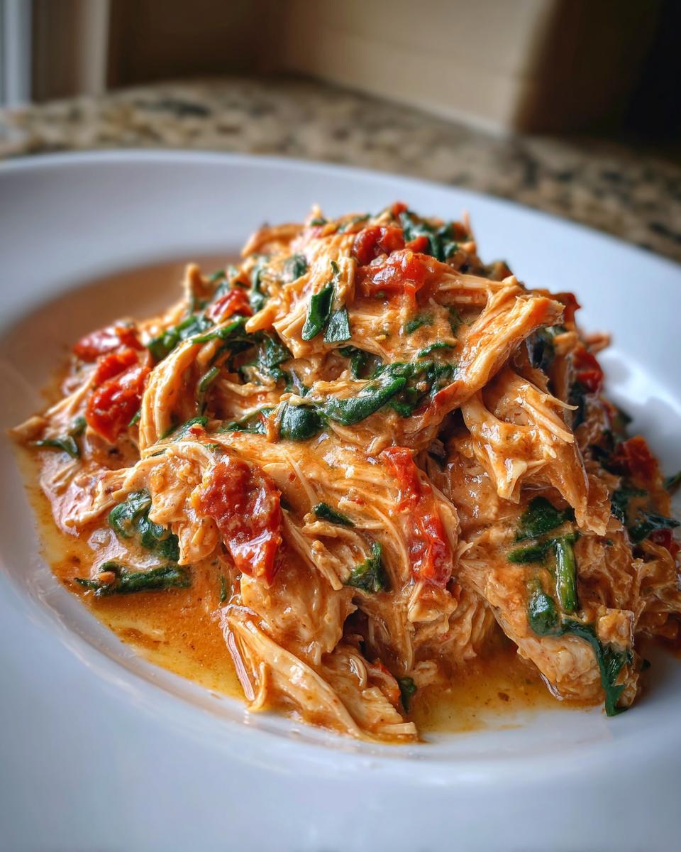 Crockpot Creamy Tuscan Chicken - detail 2