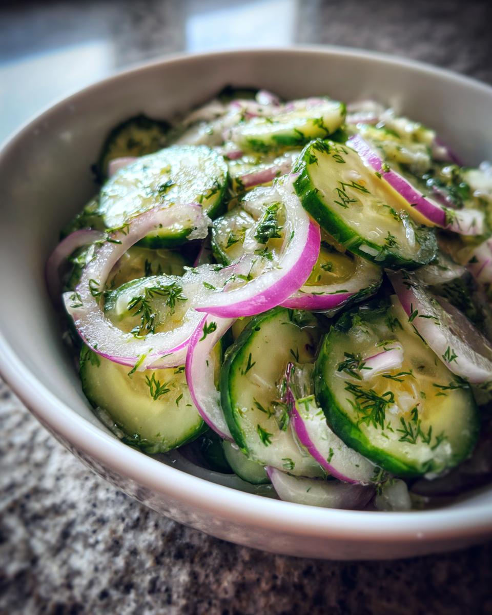 Cucumbers and Onions - detail 1
