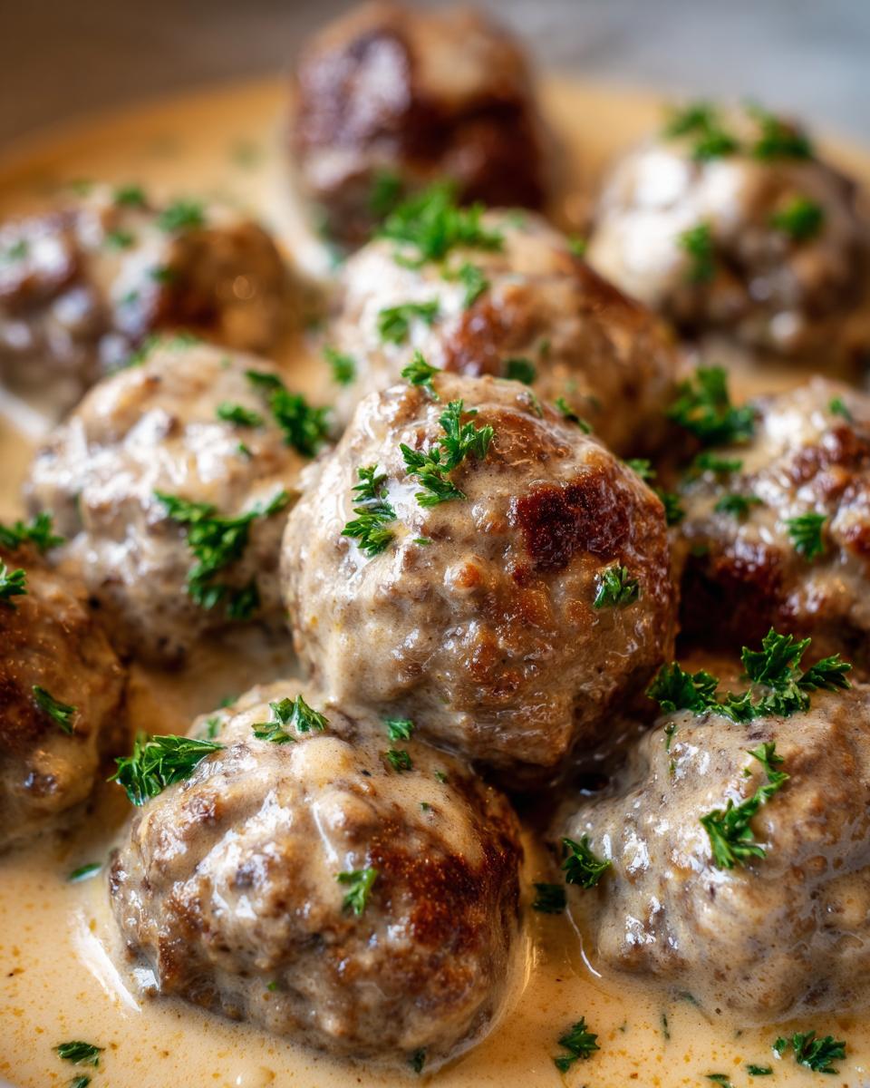 Easy Swedish Meatballs - detail 2
