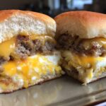 Easy and Delicious Breakfast Sliders: with Sausage, Egg and Cheese!