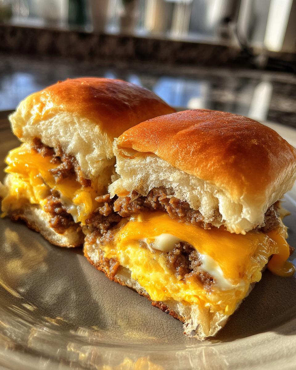 Easy and Delicious Breakfast Sliders: with Sausage, Egg and Cheese! - detail 4