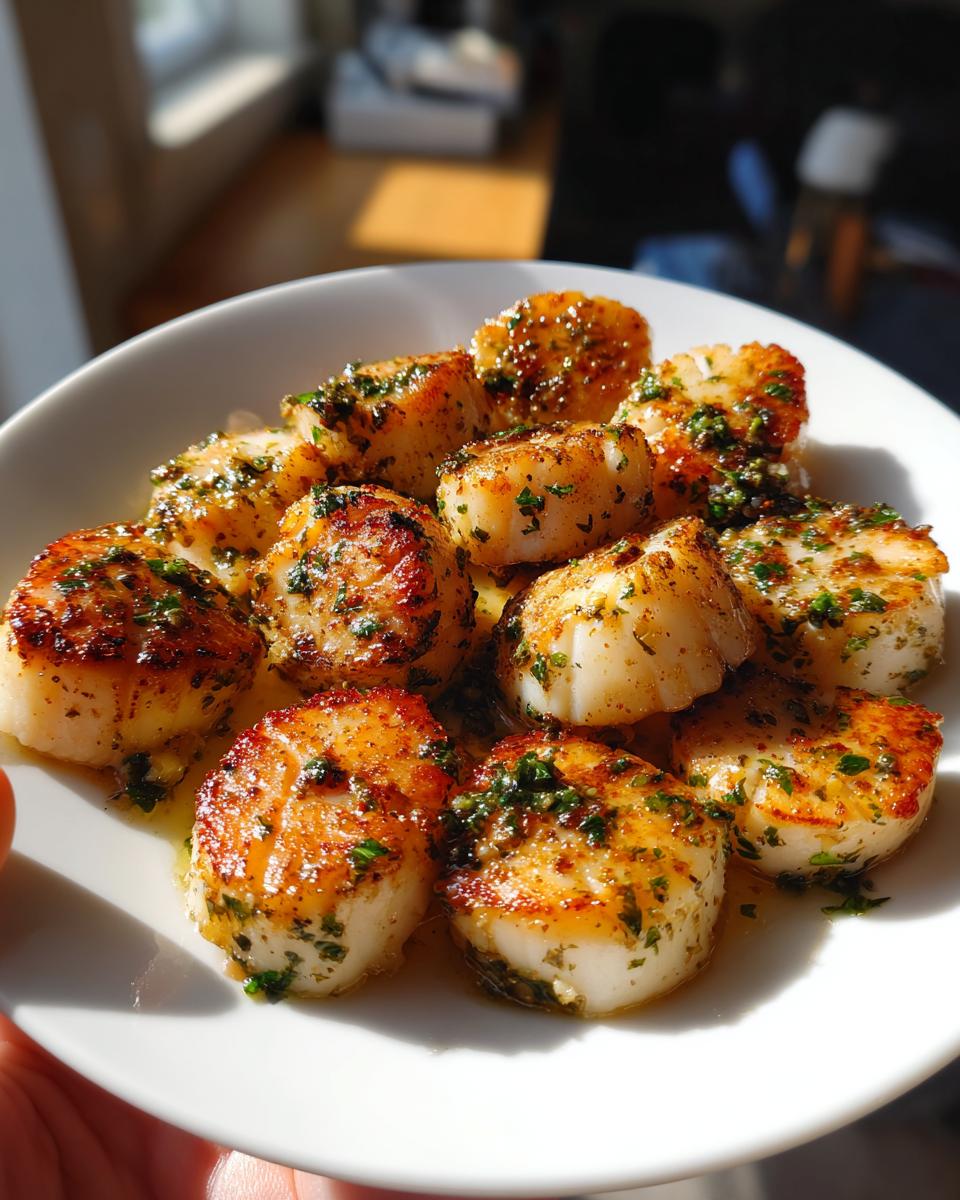 Garlic Butter Air Fryer Scallops - detail 1