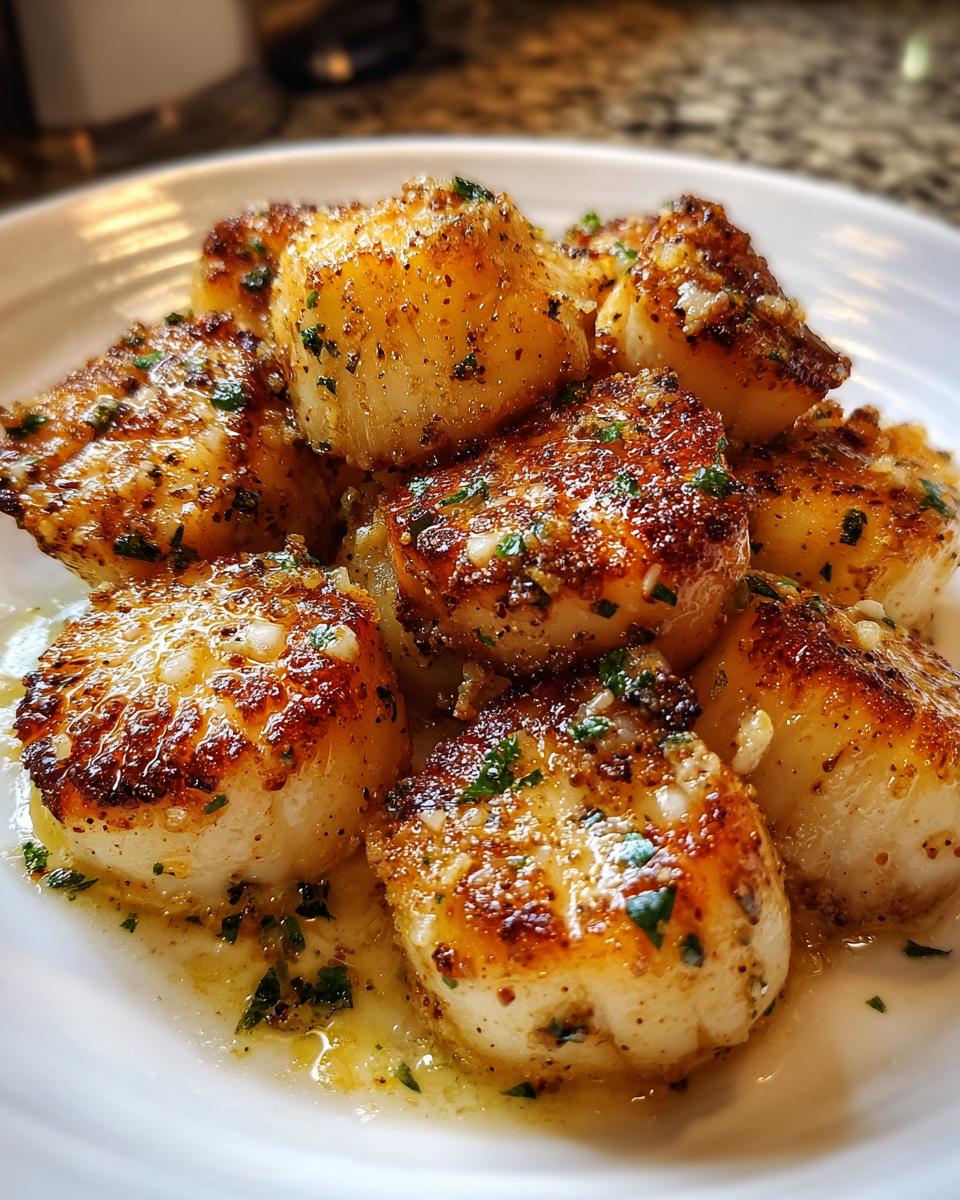 Garlic Butter Air Fryer Scallops - detail 2