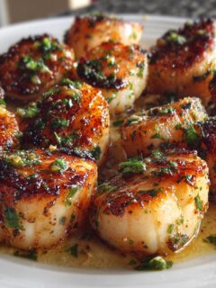 Garlic Butter Air Fryer Scallops