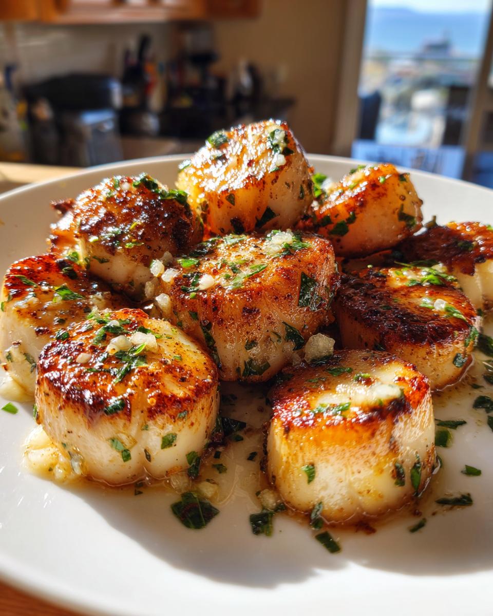Garlic Butter Air Fryer Scallops - detail 3