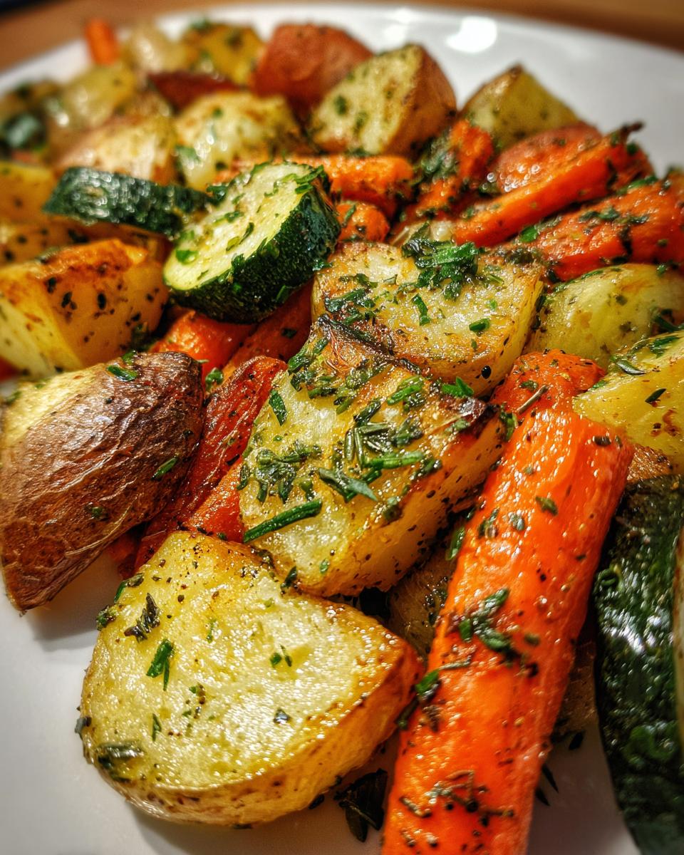 Garlic Herb Roasted Potatoes, Carrots, and Zucchini - detail 1