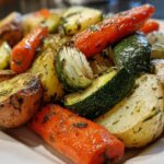 Garlic Herb Roasted Potatoes, Carrots, and Zucchini