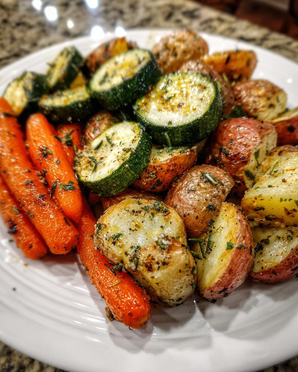 Garlic Herb Roasted Potatoes, Carrots, and Zucchini - detail 2