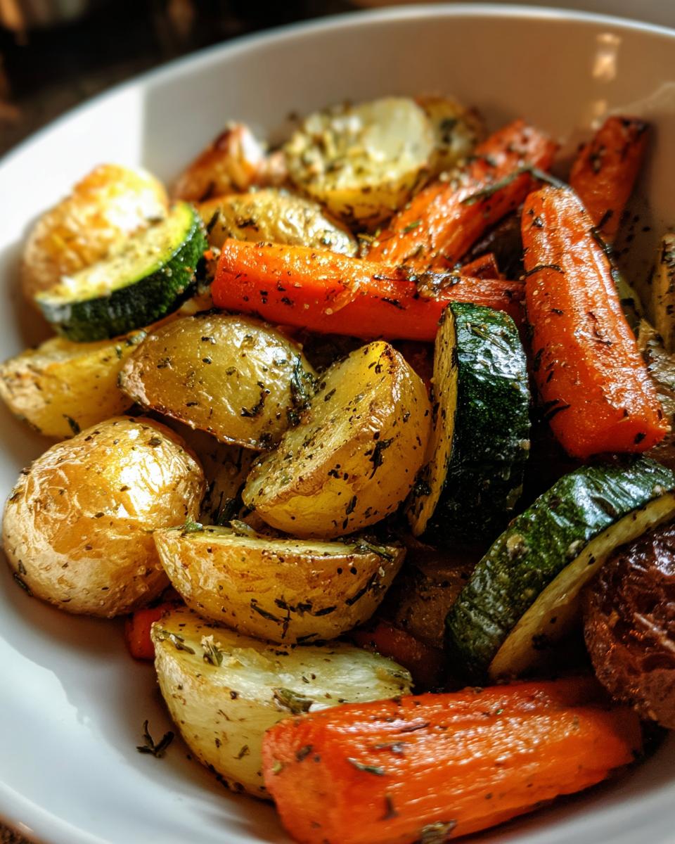 Garlic Herb Roasted Potatoes, Carrots, and Zucchini - detail 2