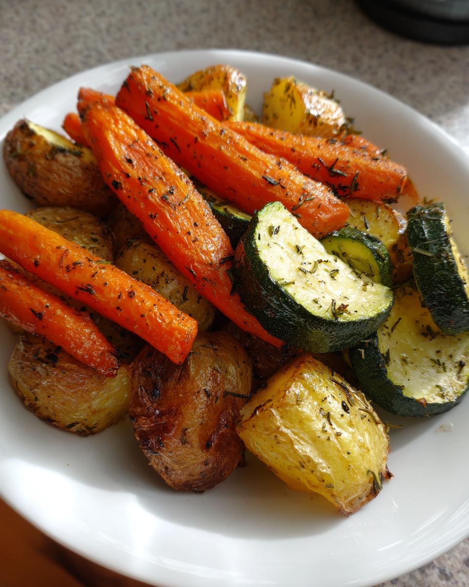Garlic Herb Roasted Potatoes, Carrots, and Zucchini - detail 3