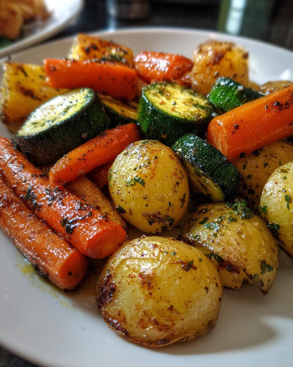 Garlic Herb Roasted Potatoes, Carrots, and Zucchini - detail 3