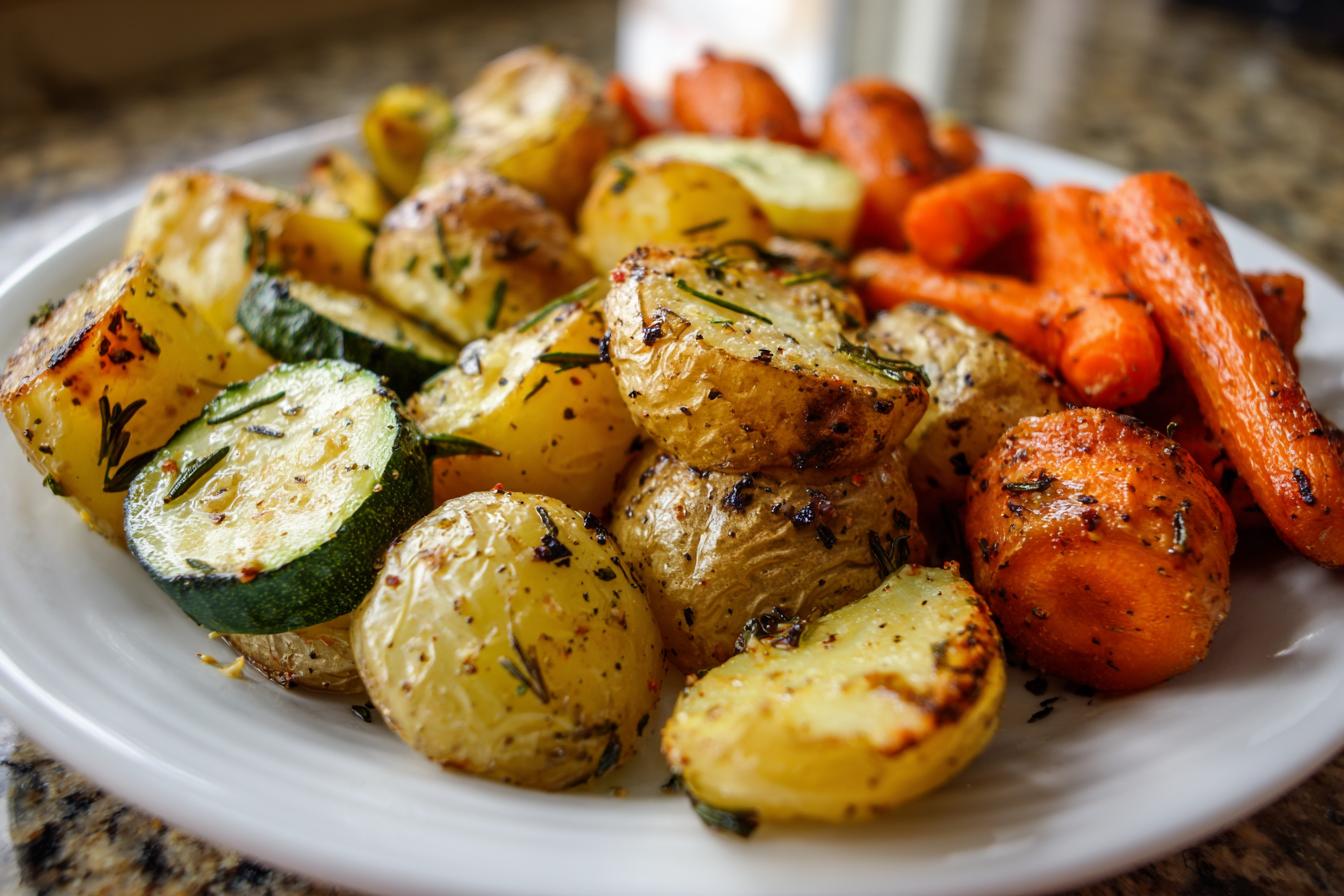 Garlic Herb Roasted Potatoes, Carrots, and Zucchini - detail 4