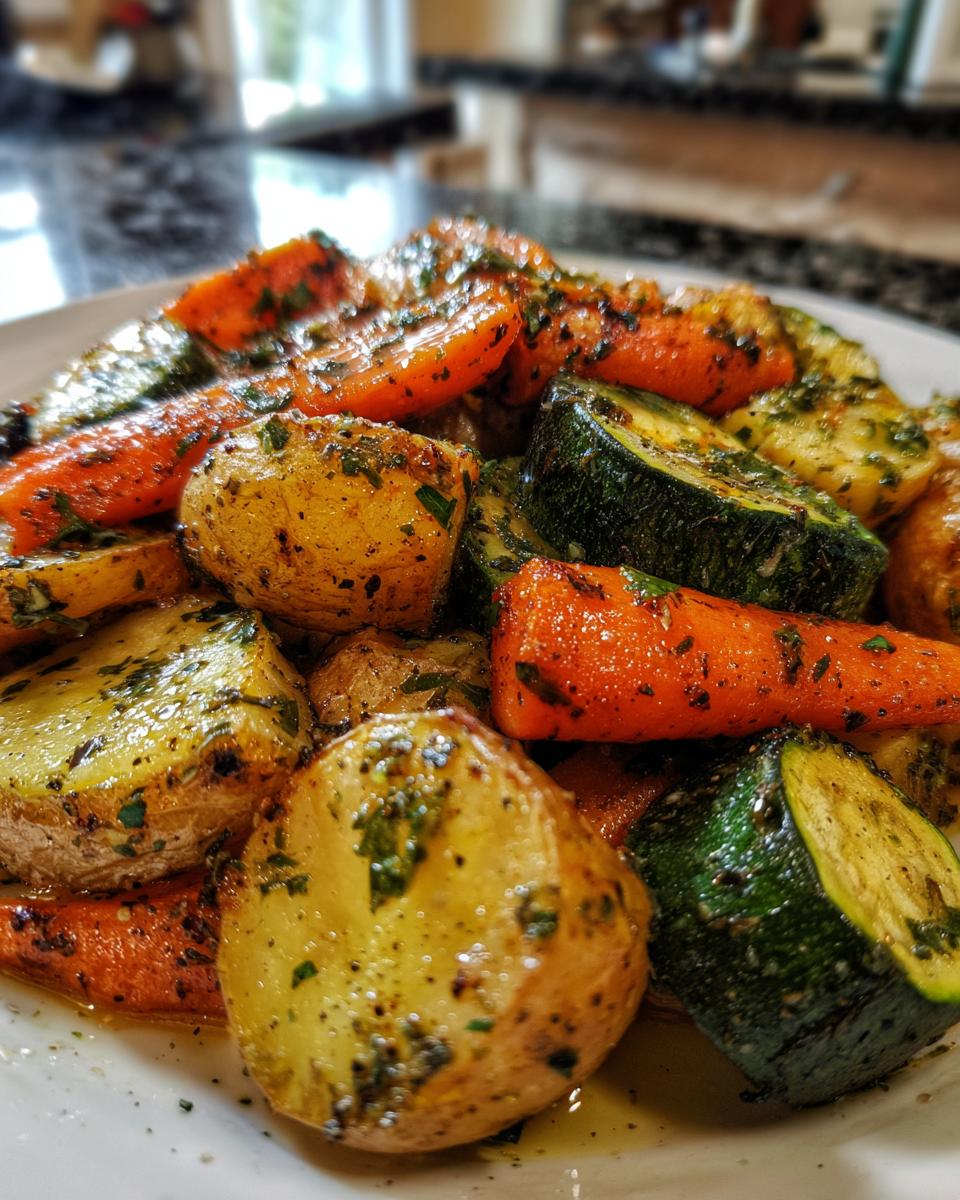 Garlic Herb Roasted Potatoes, Carrots, and Zucchini - detail 4