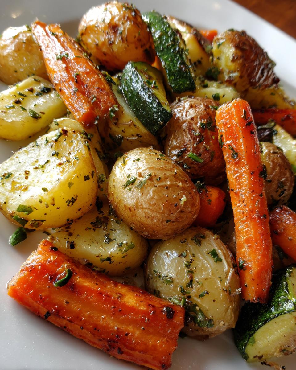 Garlic Herb Roasted Potatoes, Carrots, and Zucchini - detail 4