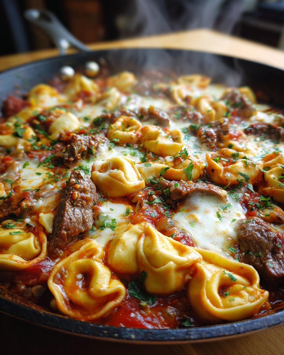 Garlic Steak & Cheese-Filled Tortellini Skillet - detail 2