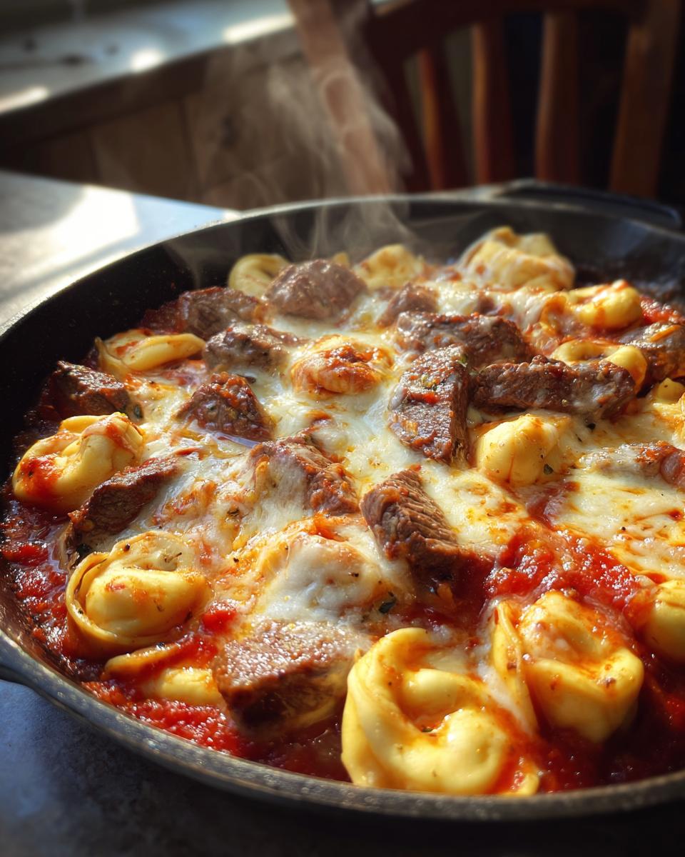 Garlic Steak & Cheese-Filled Tortellini Skillet - detail 4