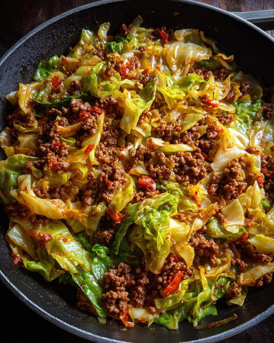 Ground Beef Taco Cabbage Skillet - detail 2