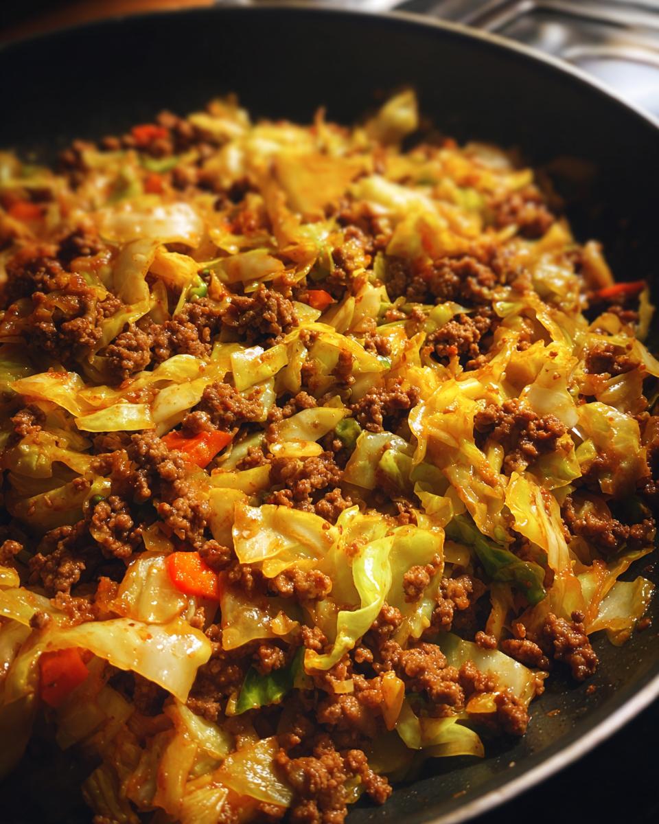 Ground Beef Taco Cabbage Skillet - detail 3