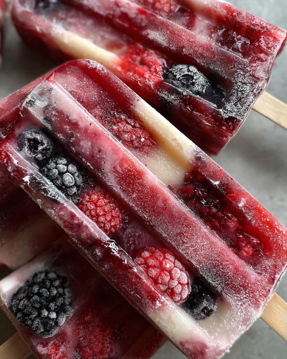 Healthy Berry Popsicles - detail 1