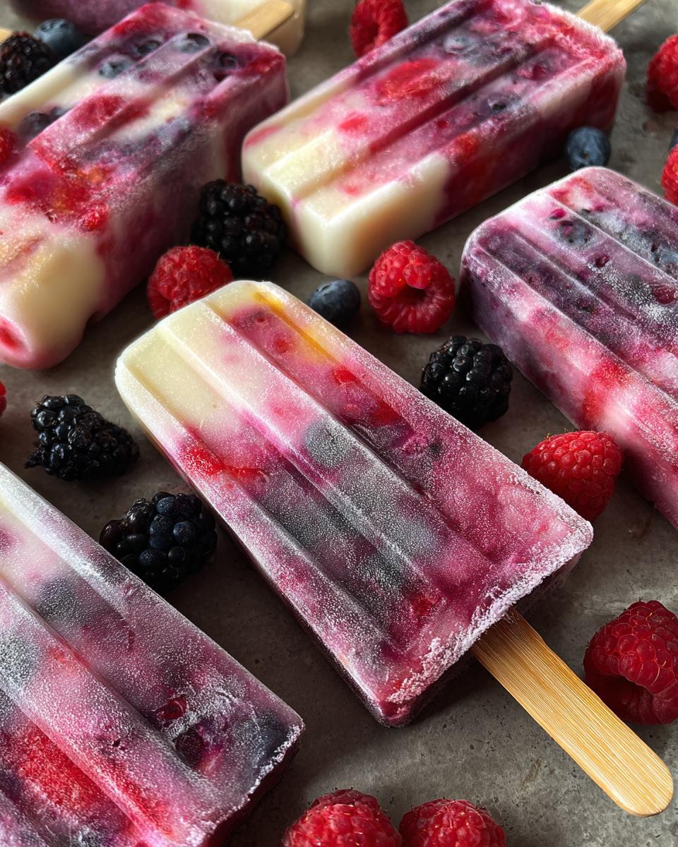 Healthy Berry Popsicles - detail 2