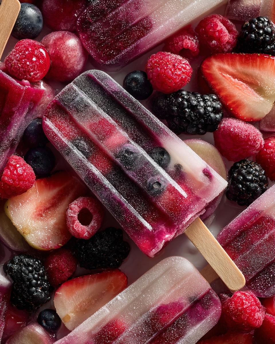 Healthy Berry Popsicles - detail 3