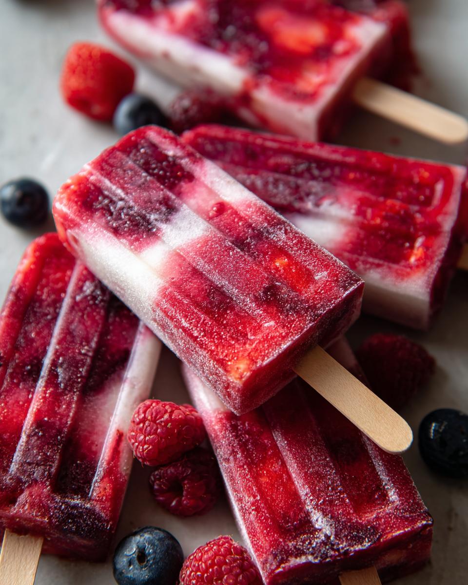 Healthy Berry Popsicles - detail 4