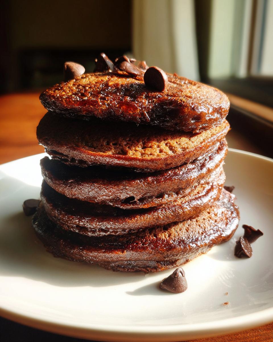 Healthy Chocolate Pancakes - detail 1