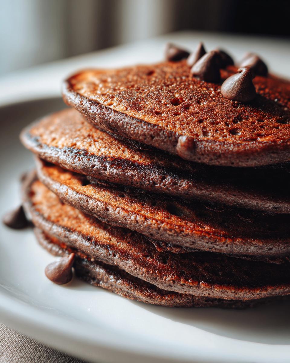 Healthy Chocolate Pancakes - detail 3
