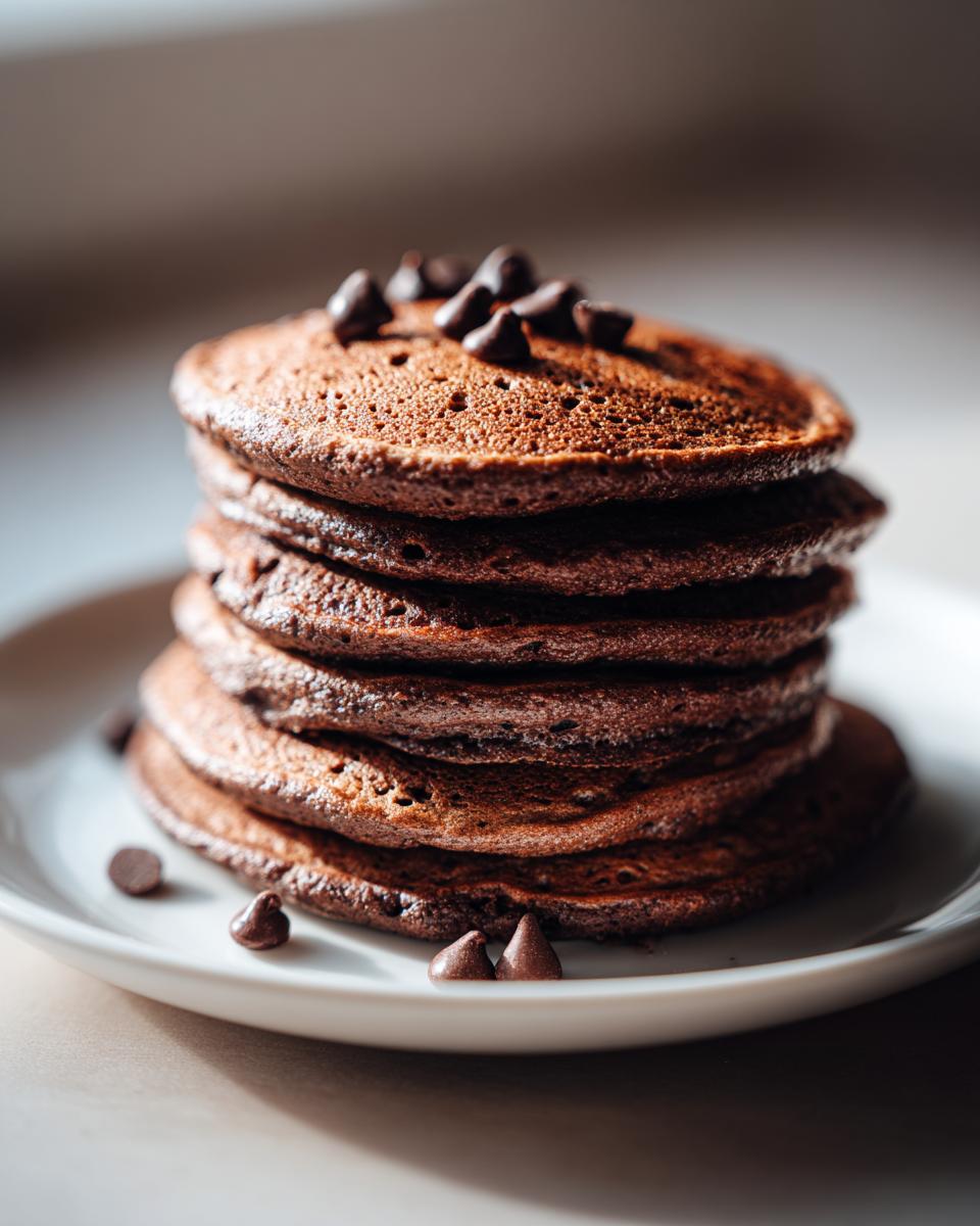 Healthy Chocolate Pancakes - detail 4