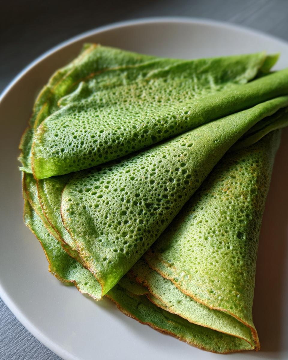 Healthy Spinach Crepes - detail 1