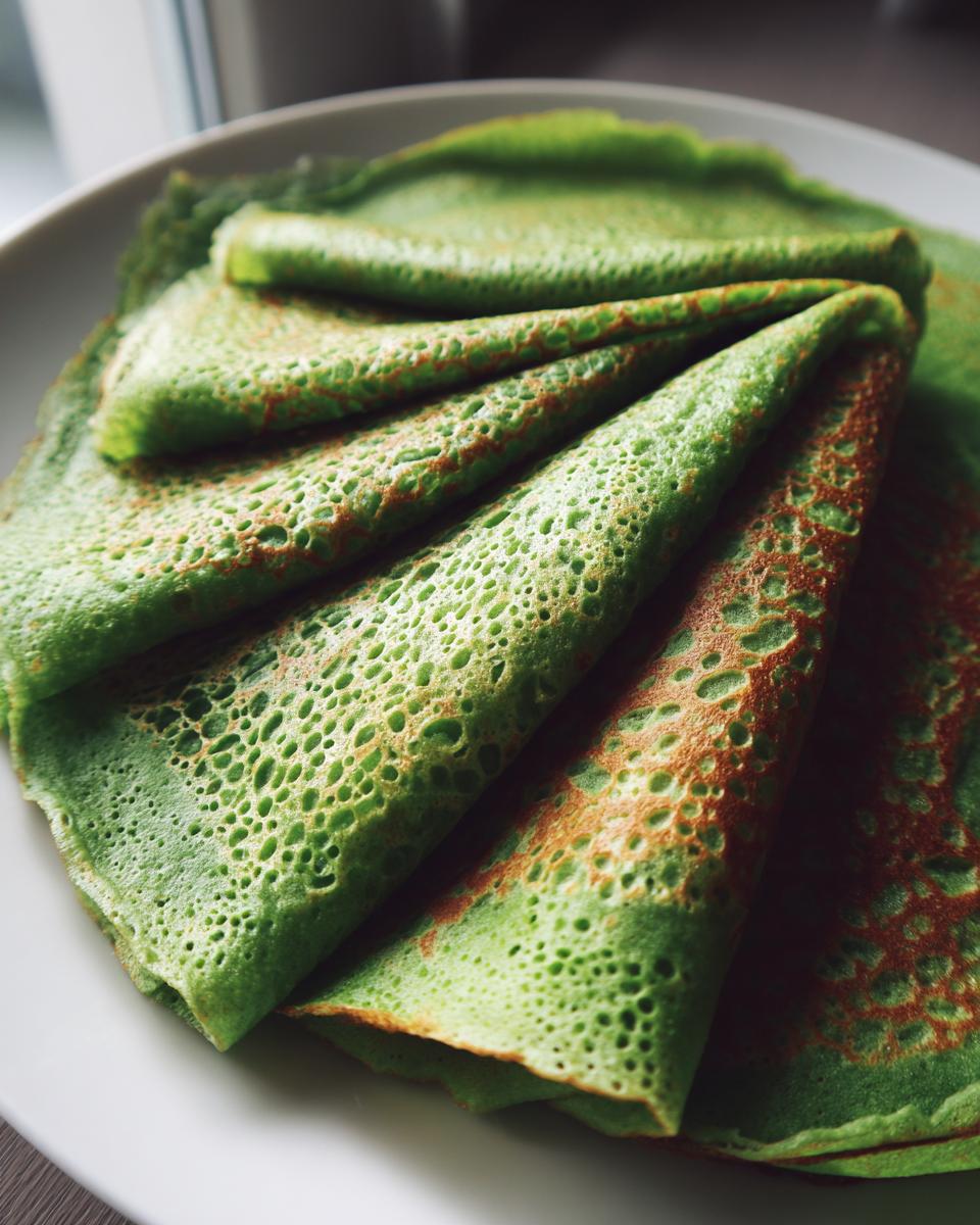 Healthy Spinach Crepes - detail 3