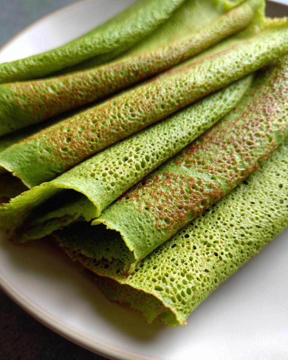 Healthy Spinach Crepes - detail 4
