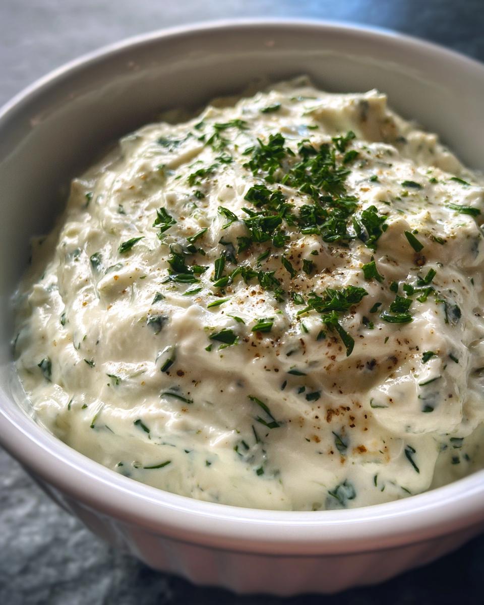 Herb and Garlic Ranch Dip - detail 4