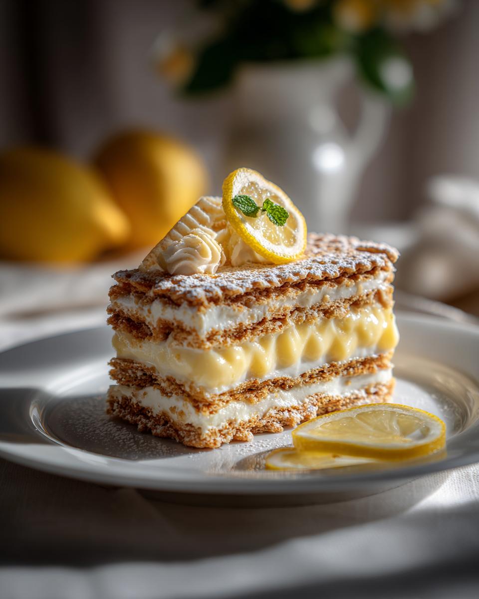 Lemon Carlota Dessert - detail 1