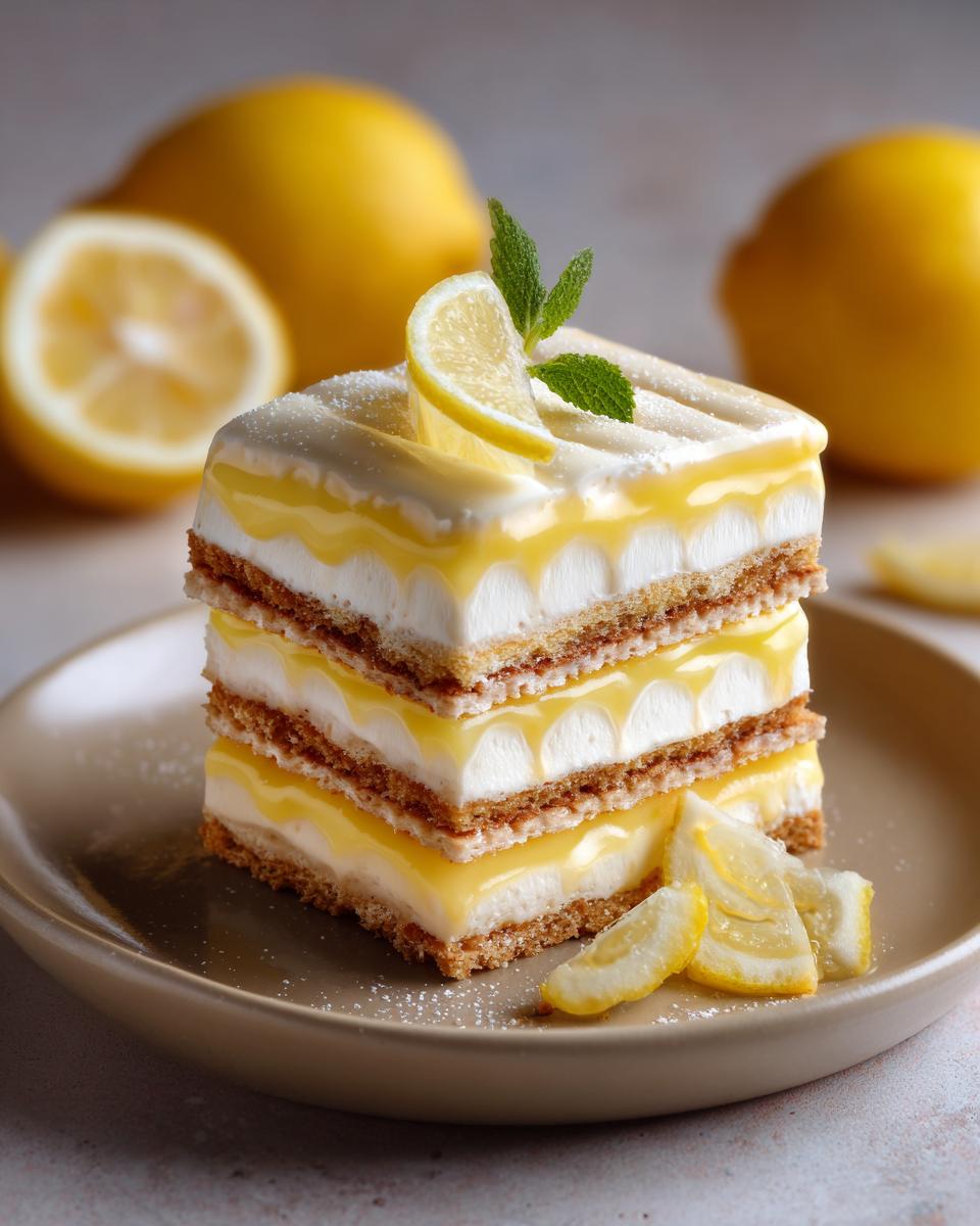 Lemon Carlota Dessert - detail 2